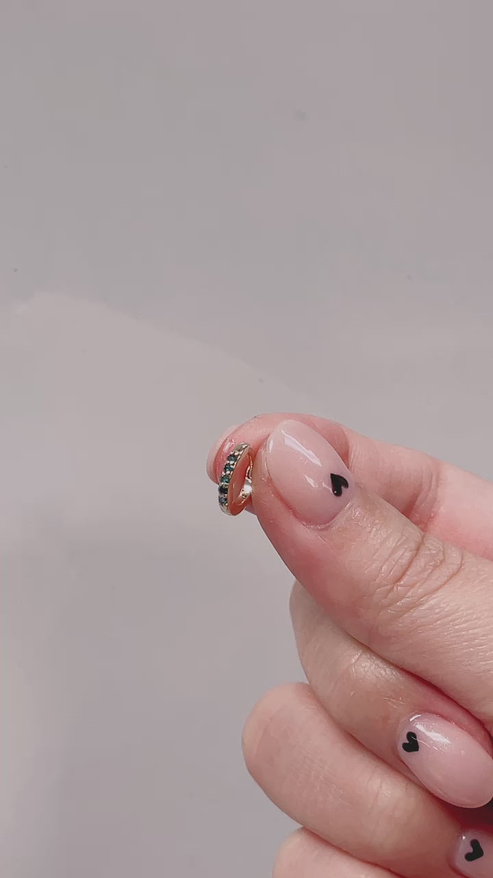 Small Gemstone Huggies ⟡ 10mm