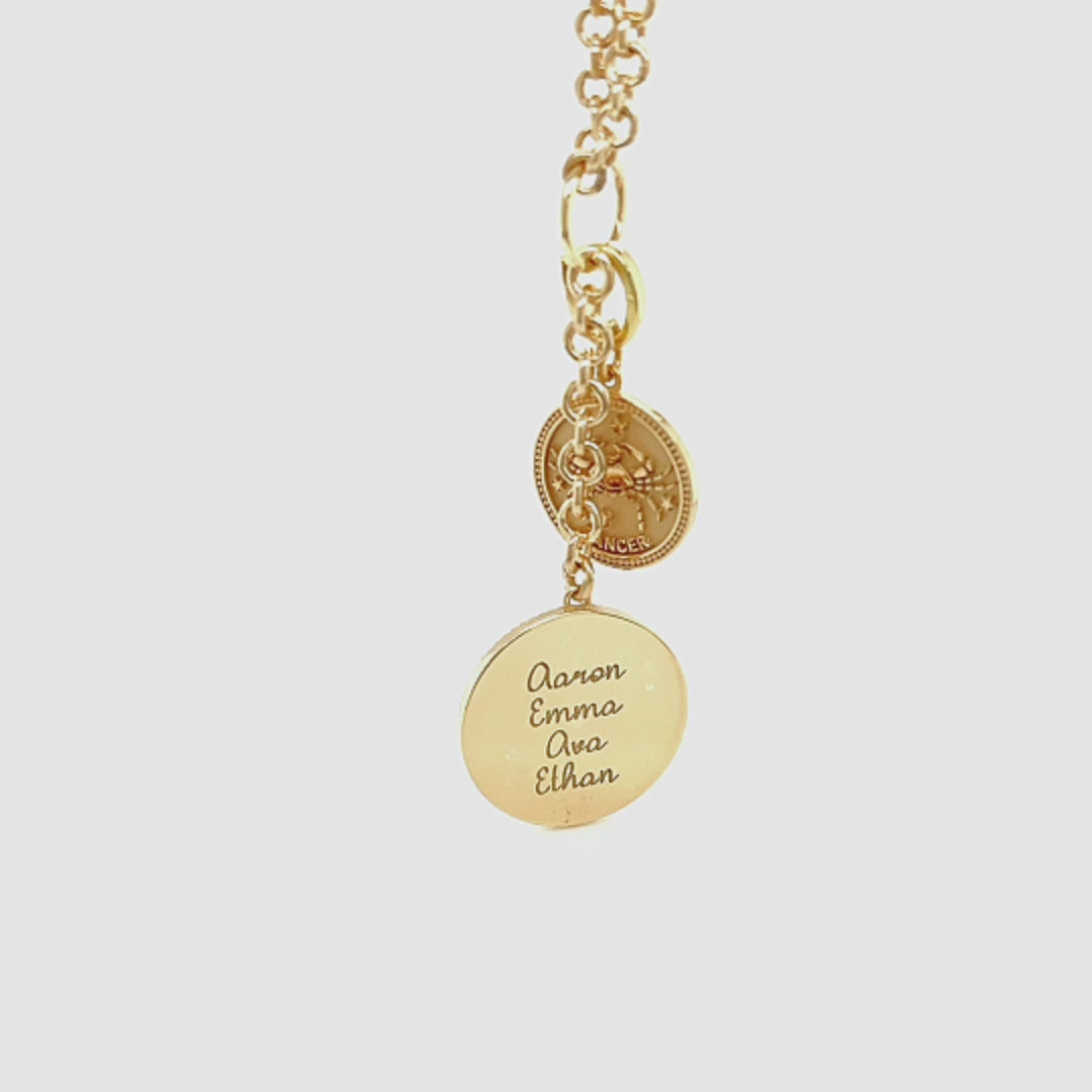 ASTRO ♦ Cancer Zodiac Coin Pendant