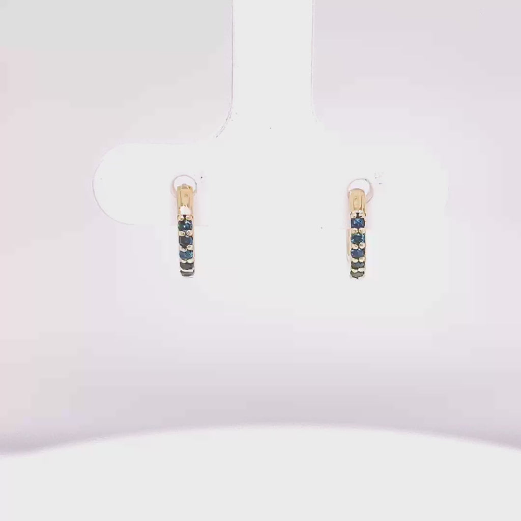 Small Gemstone Huggies ⟡ 10mm