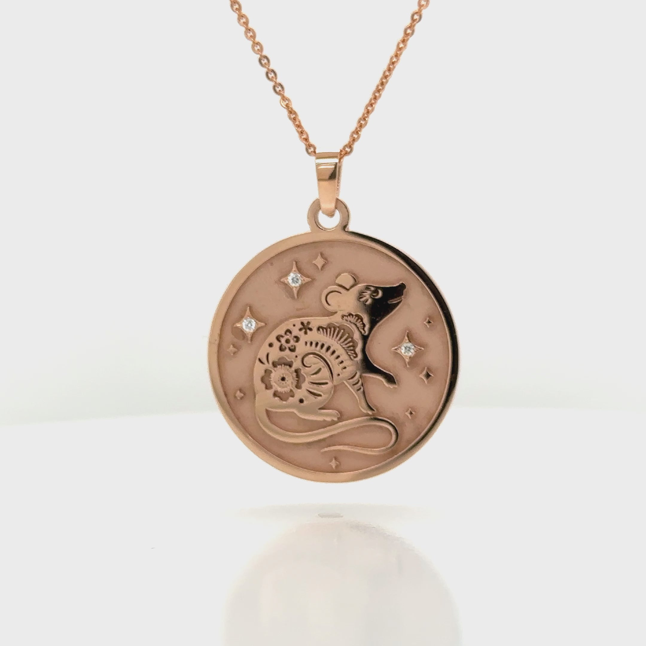 Rat (鼠)  Lunar Zodiac Medallion