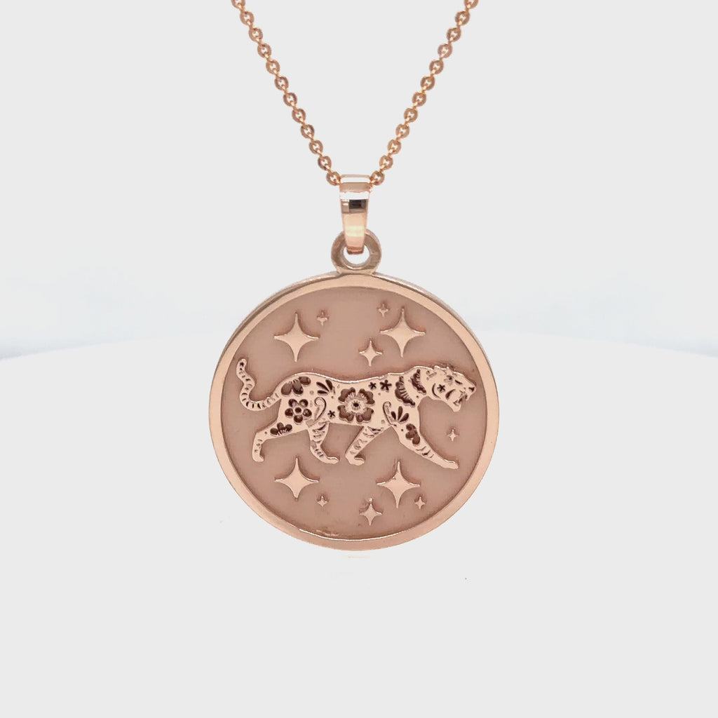 Tiger (虎) Lunar Zodiac Medallion