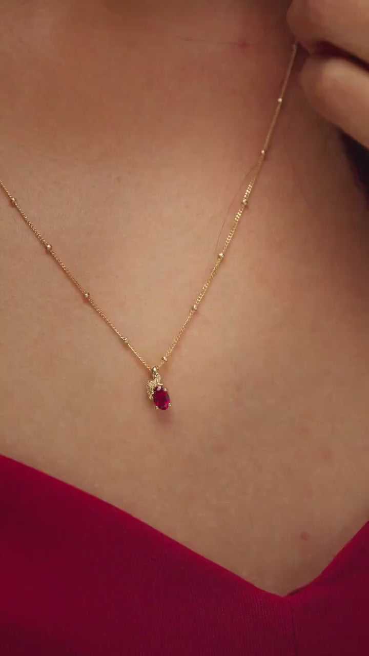 Satellite Chain Necklace in 14K Solid Gold