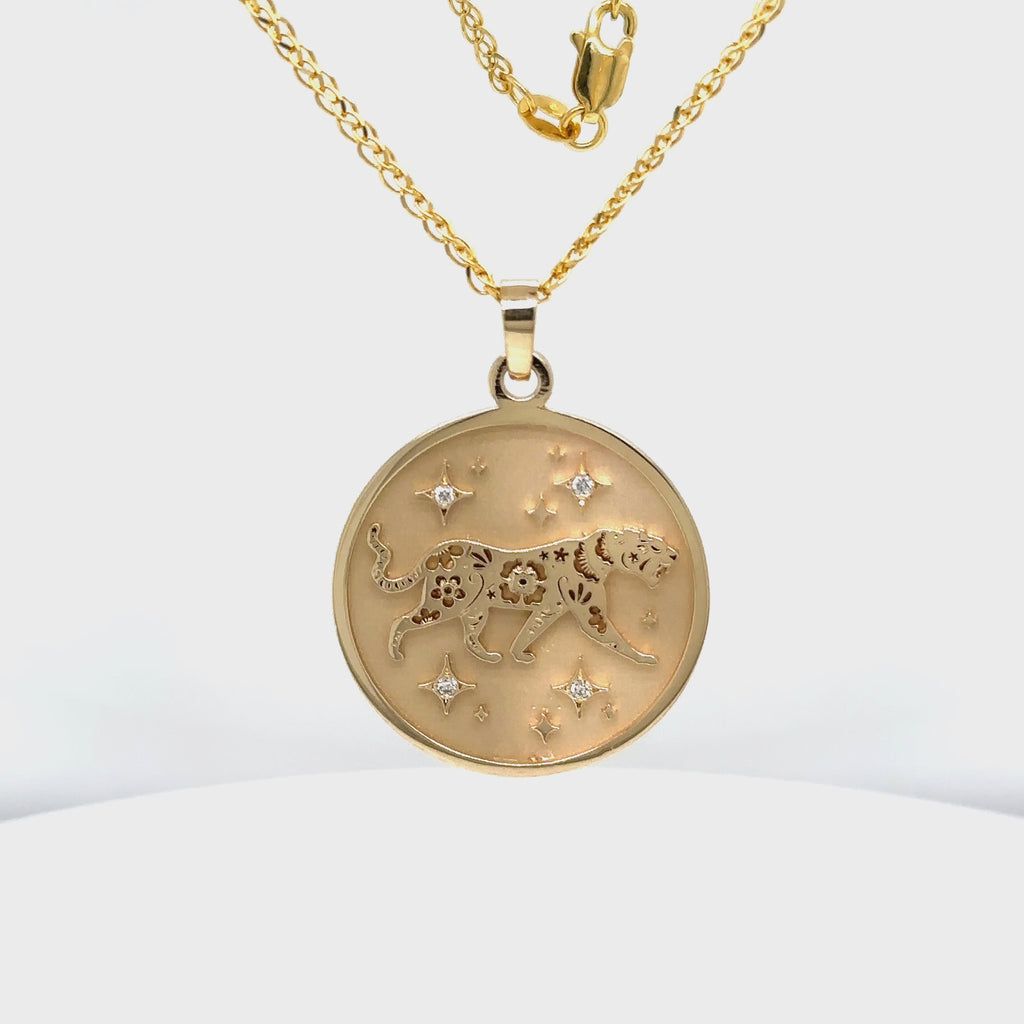 Tiger (虎) Lunar Zodiac Medallion