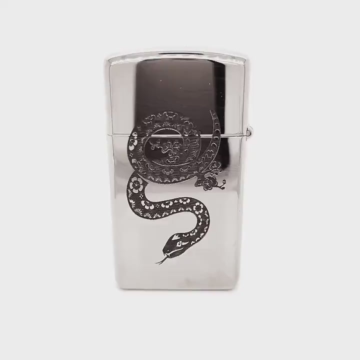Slim High Polish Chrome Lighter (Complimentary Engraving)