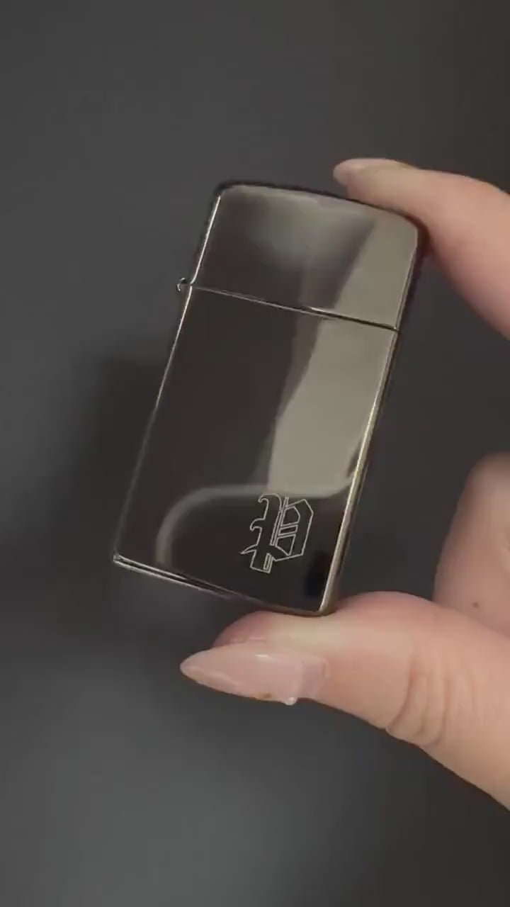 Black Chrome Lighter (Complimentary Engraving)