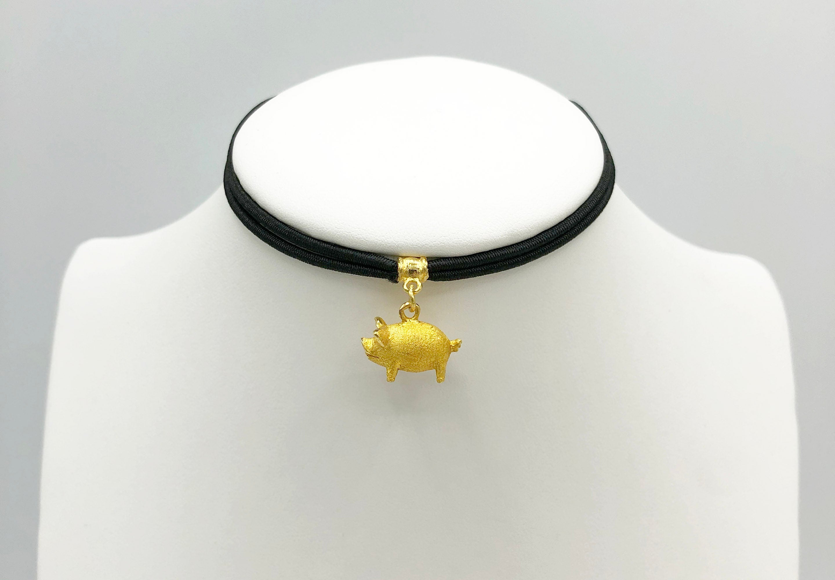 24K Gold Korean 1st Birthday (돌) Pig Charm