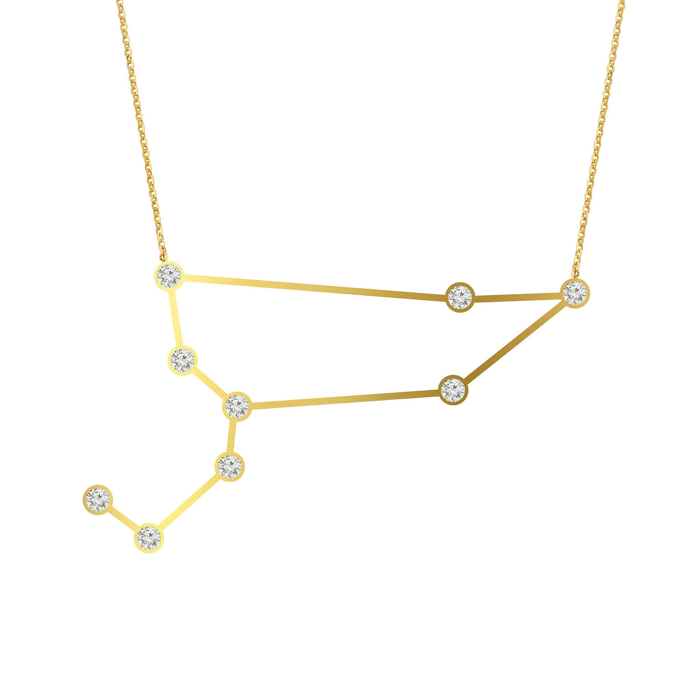 Leo Zodiac Constellation Necklace