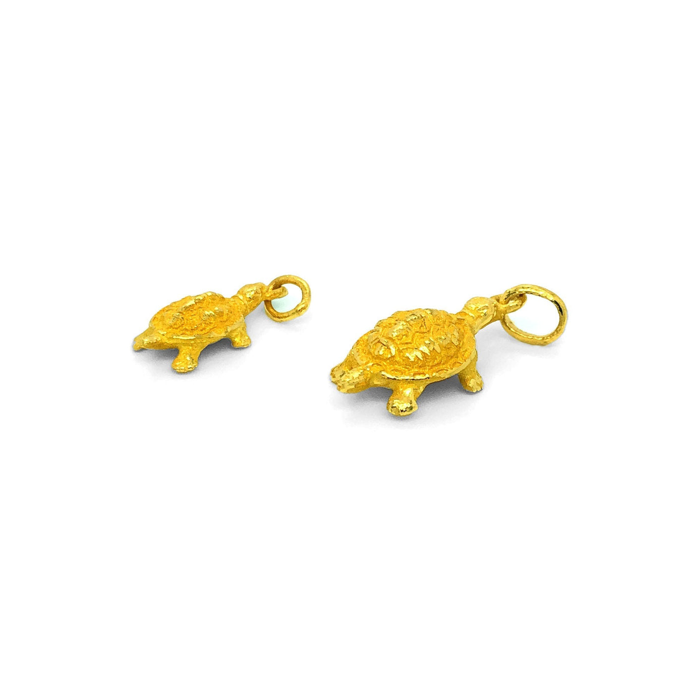 24K Gold Korean 1st Birthday (돌) Turtle Charm (한돈)