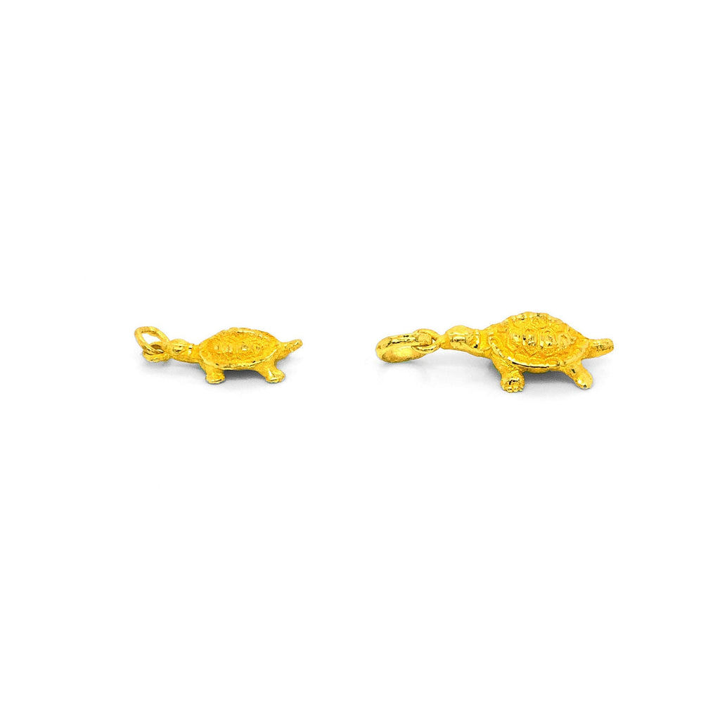 24K Gold Korean 1st Birthday (돌) Turtle Charm (한돈)