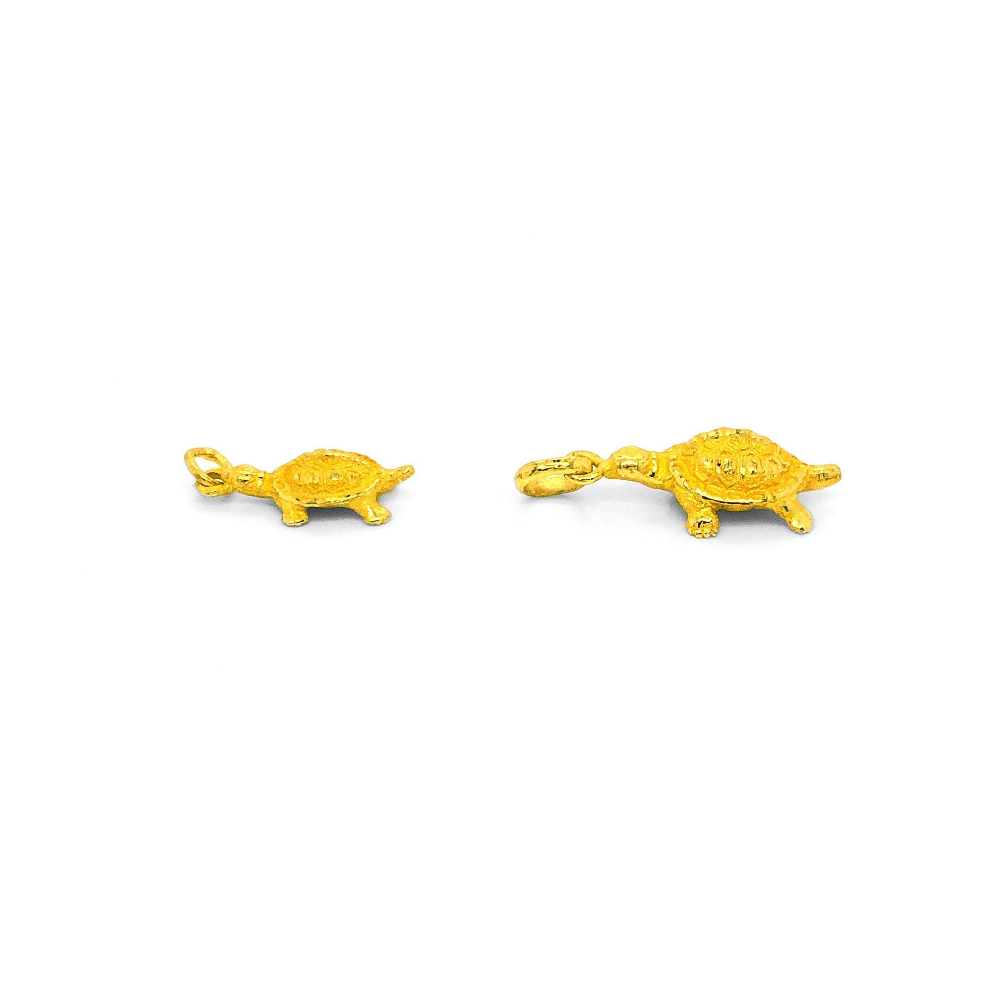 24K Gold Korean 1st Birthday (돌) Turtle Charm (한돈)