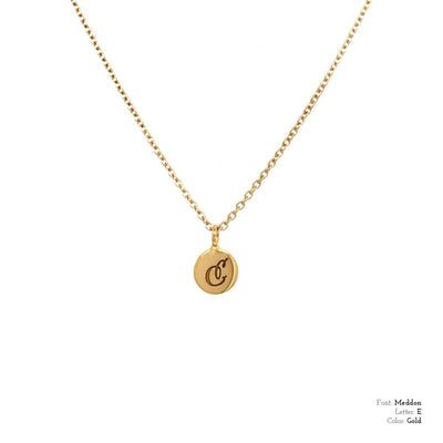 Small Round Coin Necklace