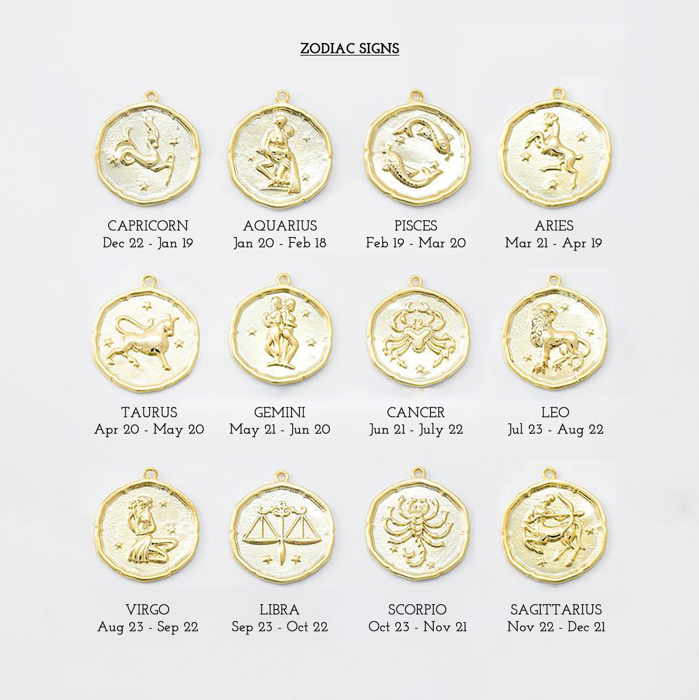 Cancer Zodiac Wax Seal Pendant Necklace