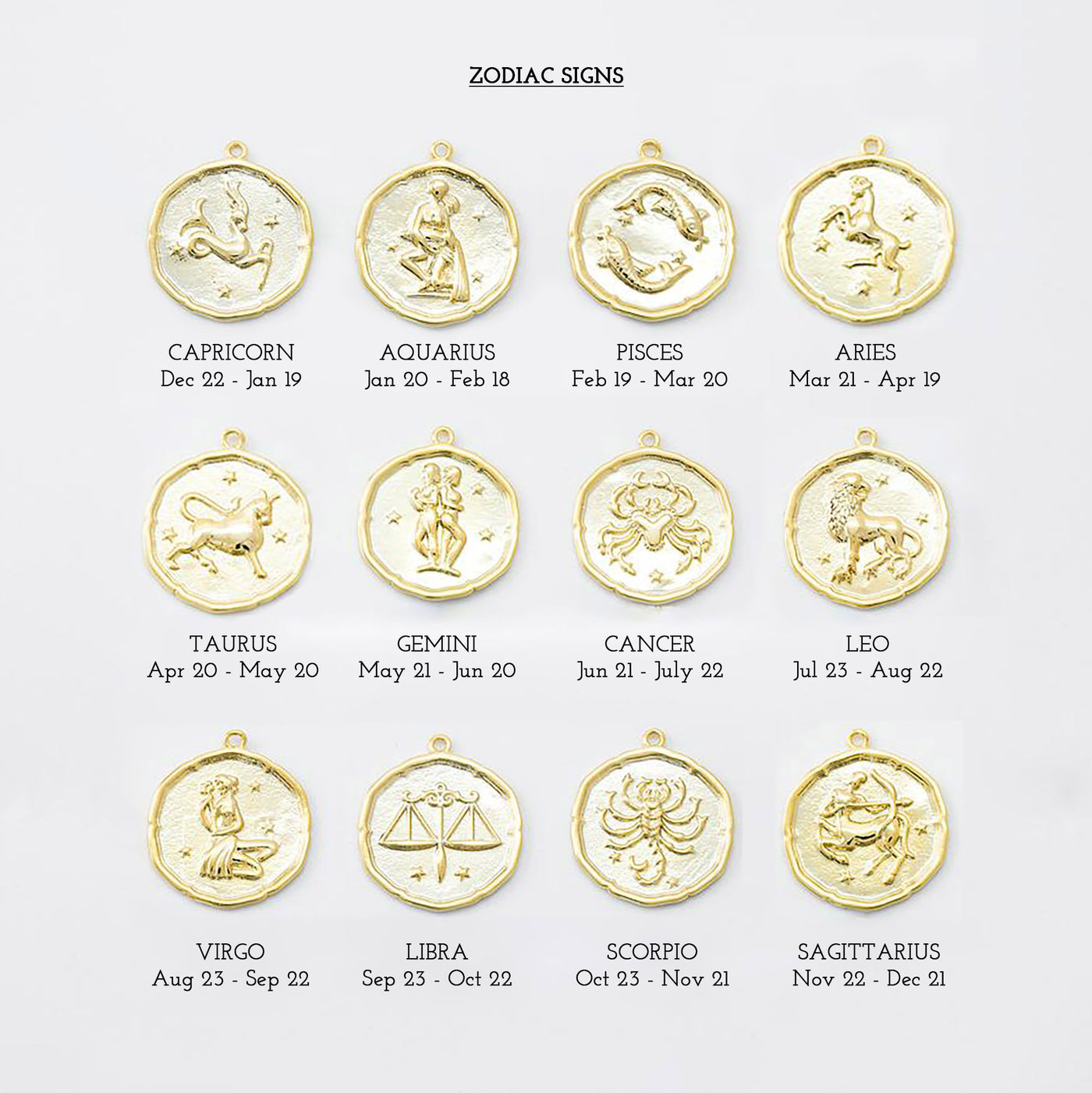 Taurus Zodiac Wax Seal Pendant Necklace