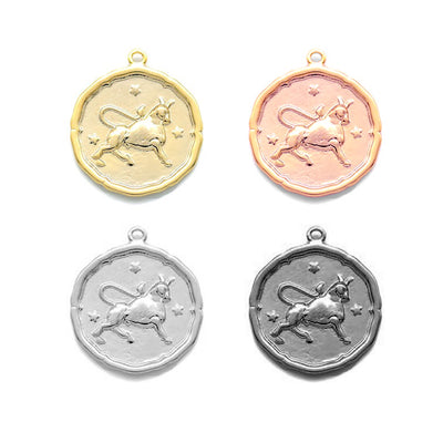 Taurus Zodiac Wax Seal Pendant Necklace