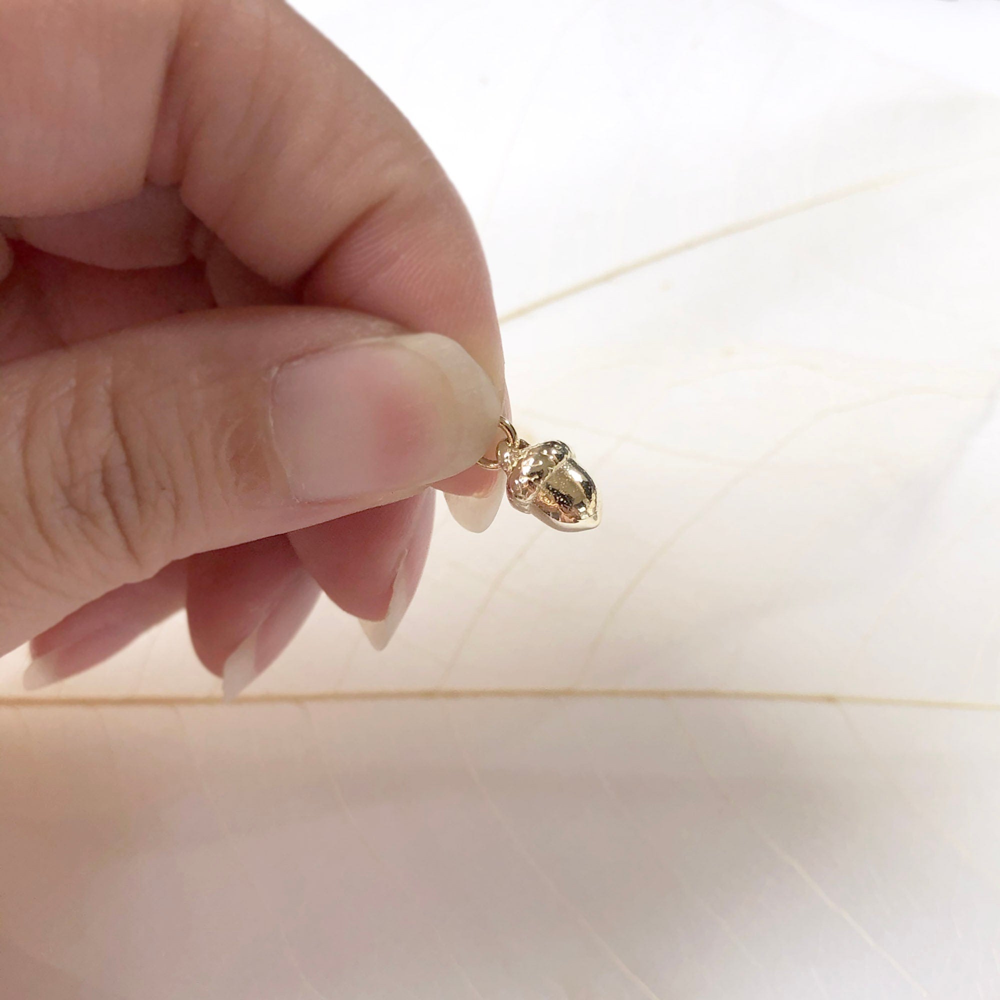 Tiny Acorn Charm