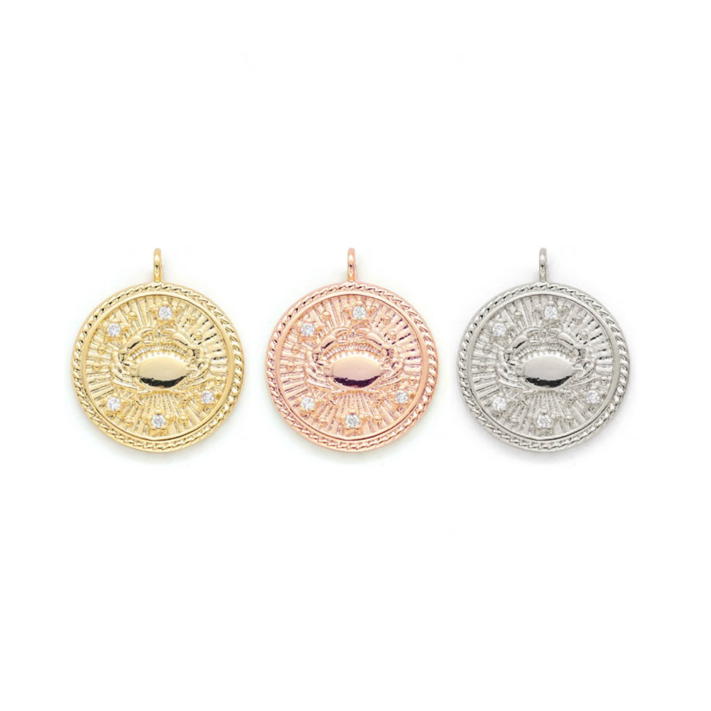 Cancer Diamond & Guilloché Zodiac Pendant Necklace