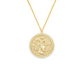 Capricorn Diamond & Guilloché Zodiac Pendant Necklace
