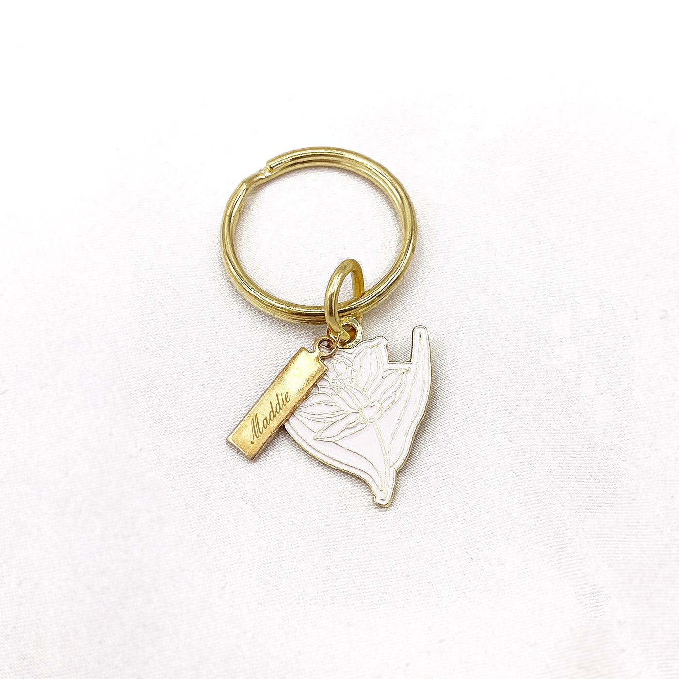 March Birth Flower Keychain (Daffodil)