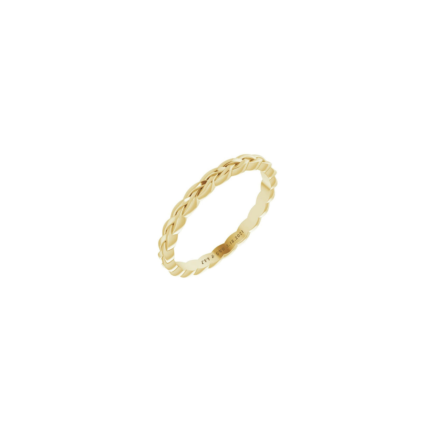 14K Gold Woven Band
