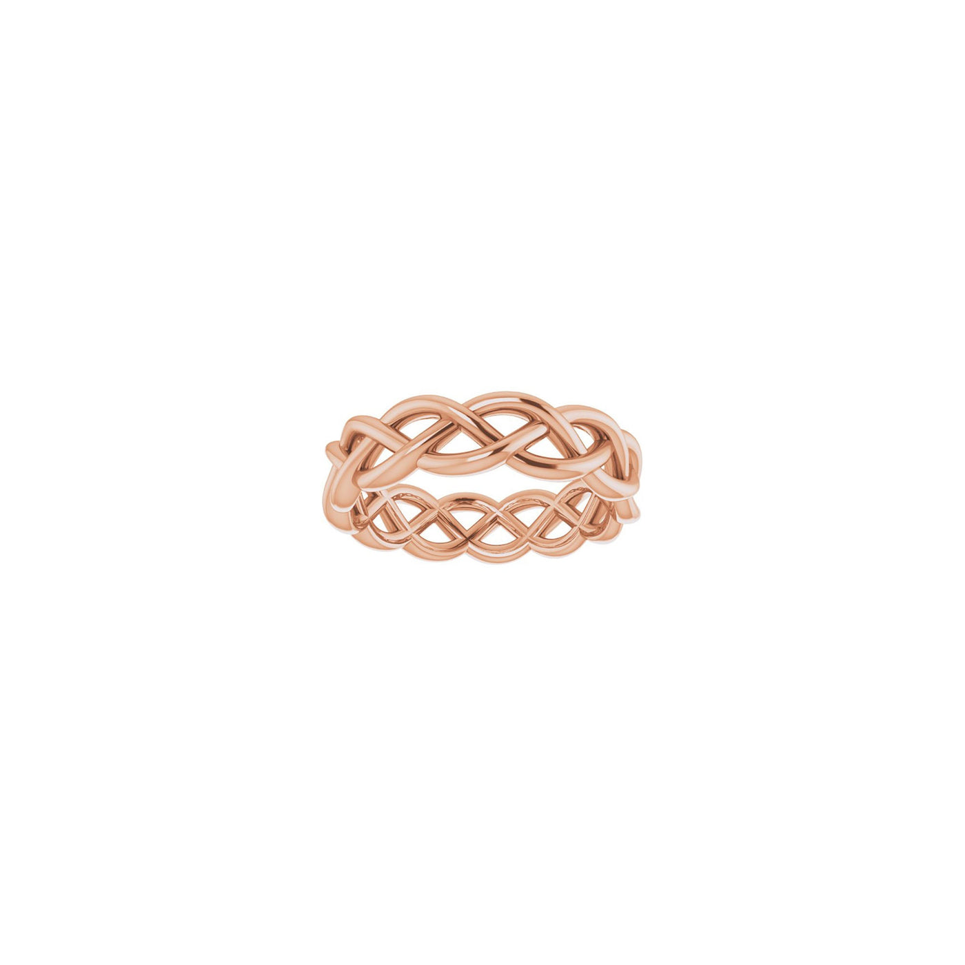 14K Gold Open Weave Band