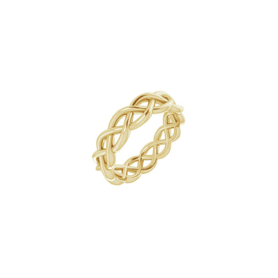 14K Gold Open Weave Band