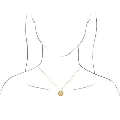 Taurus Zodiac Sign Cut-Out Necklace