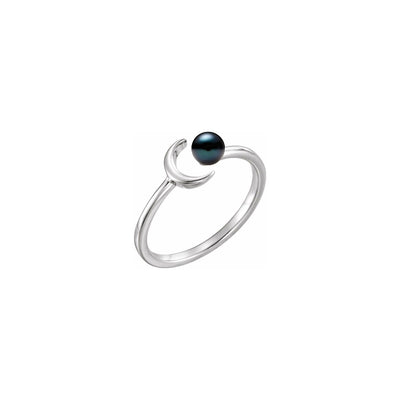 Cultured Freshwater Pearl Crescent Moon Ring