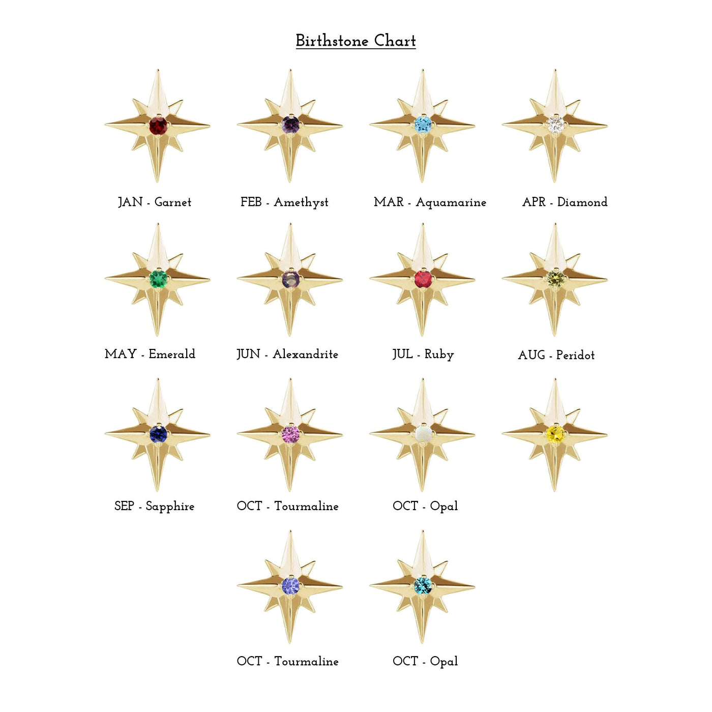 Diamond Star Earrings