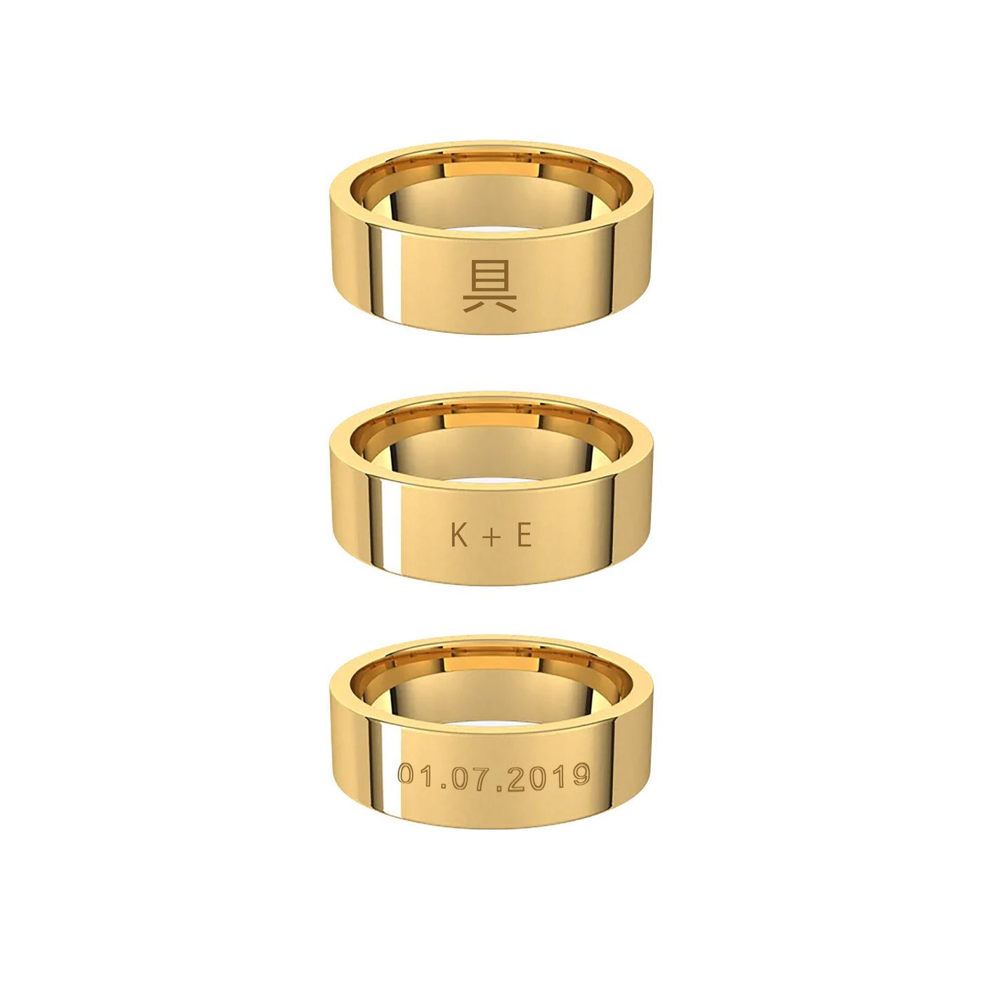 14K Solid Gold Cigar Band (6mm)