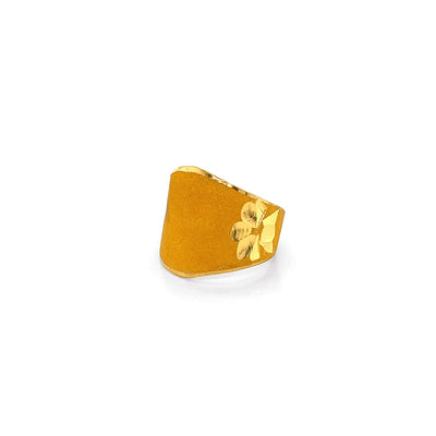 24K Gold Engravable Ring (돌 반지)