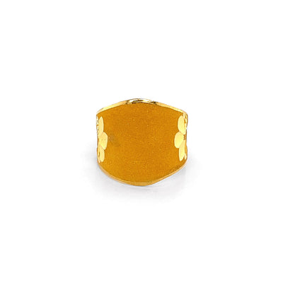 24K Gold Engravable Ring (돌 반지)