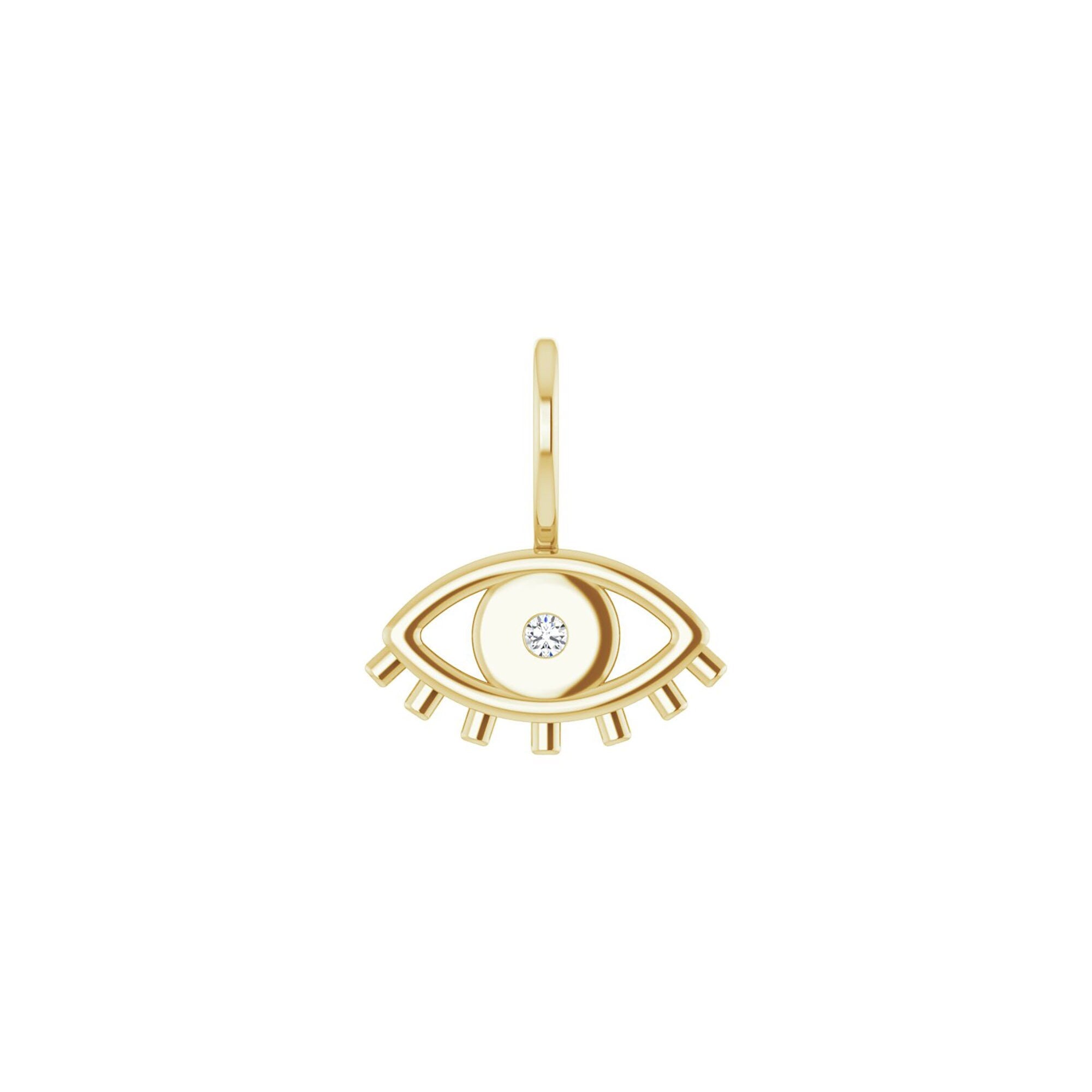 Gemstone Eye Charm