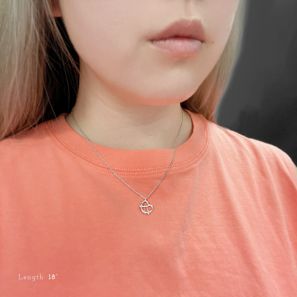 Pretzel Charm Necklace