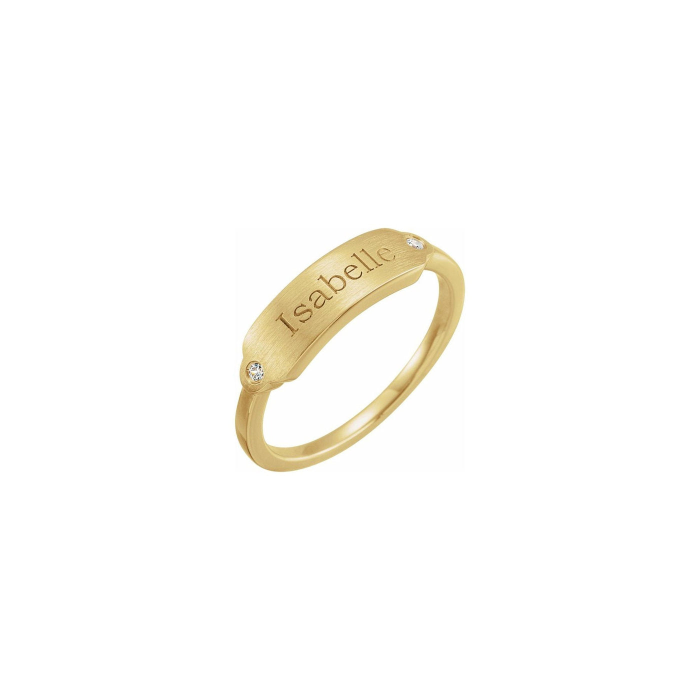 Gemstone Rectangle Signet Ring (Complimentary Engraving)