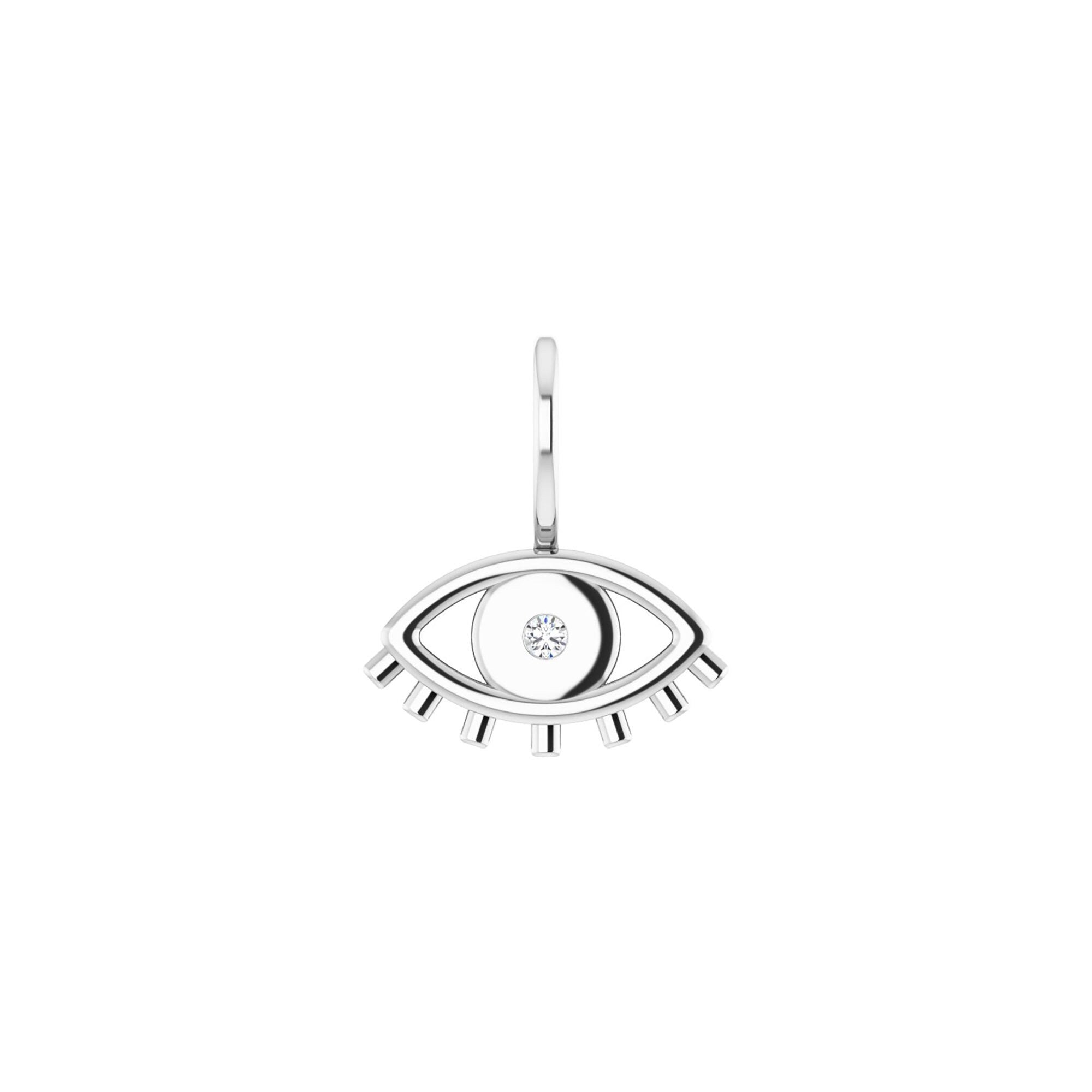 Gemstone Eye Charm