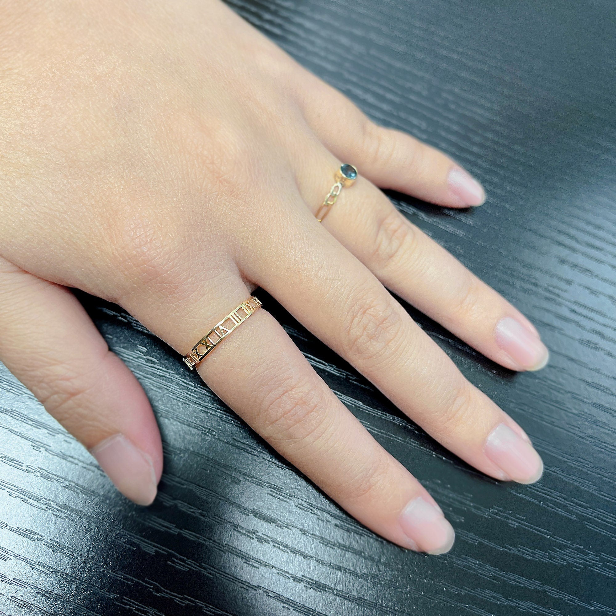 Timeless Roman Numeral Date Band
