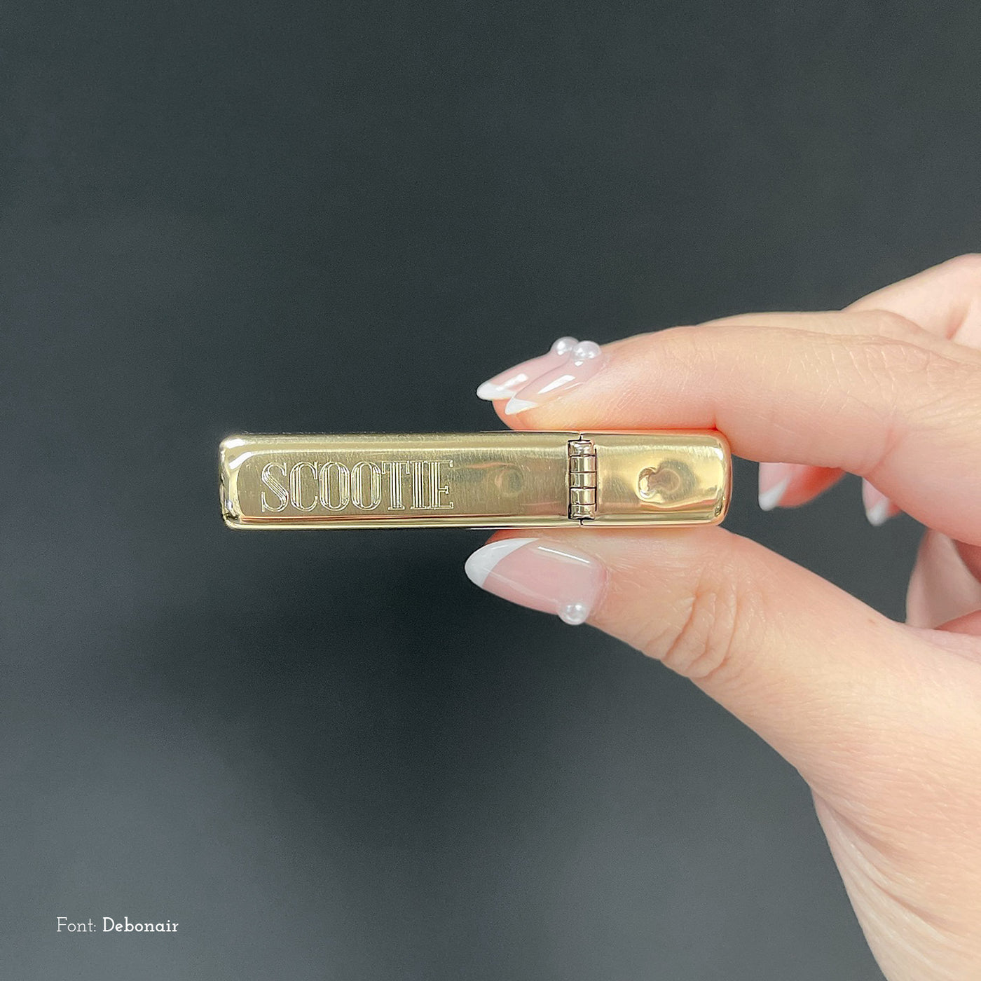 Slim High Polish Brass Lighter (Complimentary Engraving)