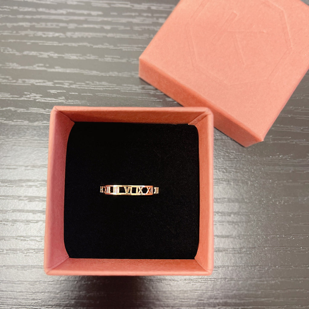 Timeless Roman Numeral Date Band