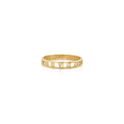 Roman Numeral Date Band (Customized)