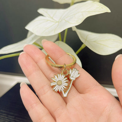 April Birth Flower Keychain (Daisy)