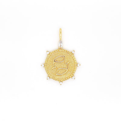PISCES Marquise & Round Zodiac Pendant Necklace