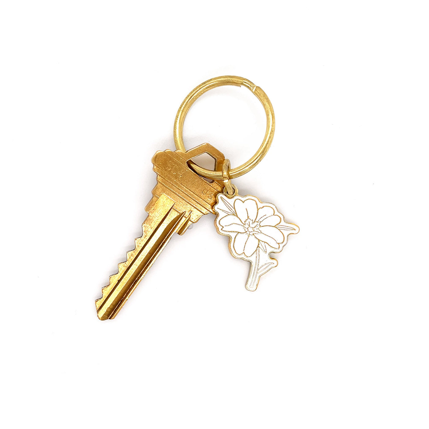 February Birth Flower Keychain (Primrose)