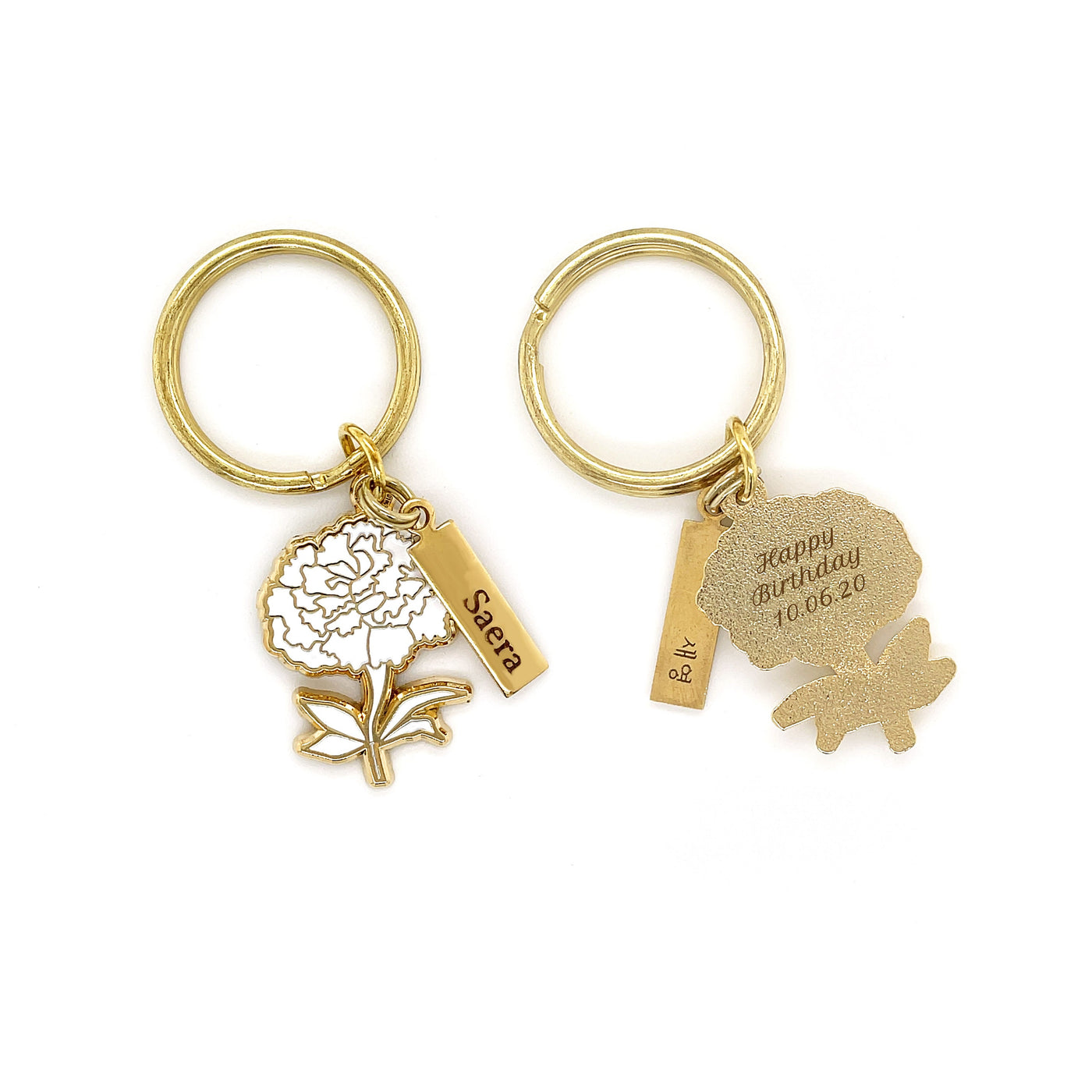 October Birth Flower Keychain (Marigold)