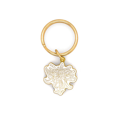 November Birth Flower Keychain (Chrysanthemum)