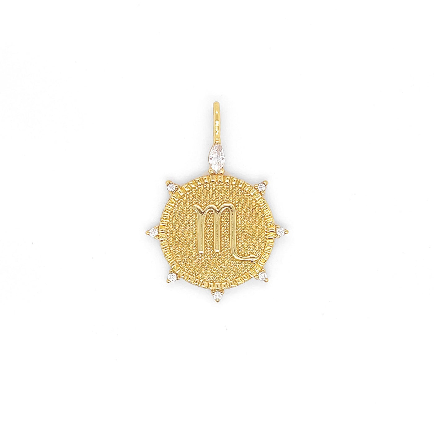 SCORPIO Marquise & Round Zodiac Pendant Necklace