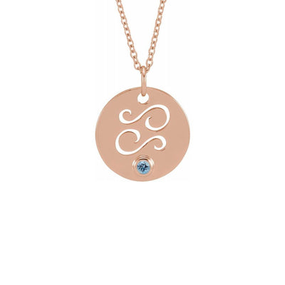 SECTURA GEMMA ♦ CANCER Zodiac Necklace with Gemstone