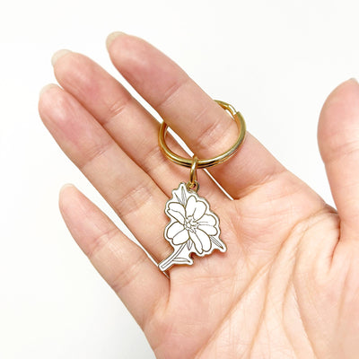 February Birth Flower Keychain (Primrose)