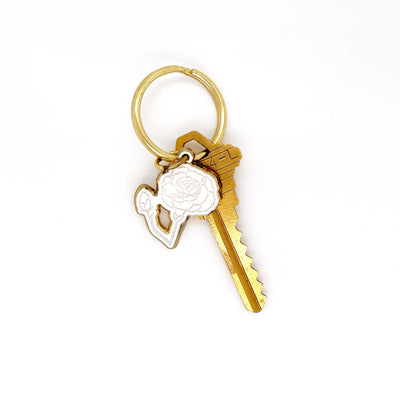 January Birth Flower Keychain (Carnation)