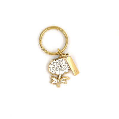 October Birth Flower Keychain (Marigold)