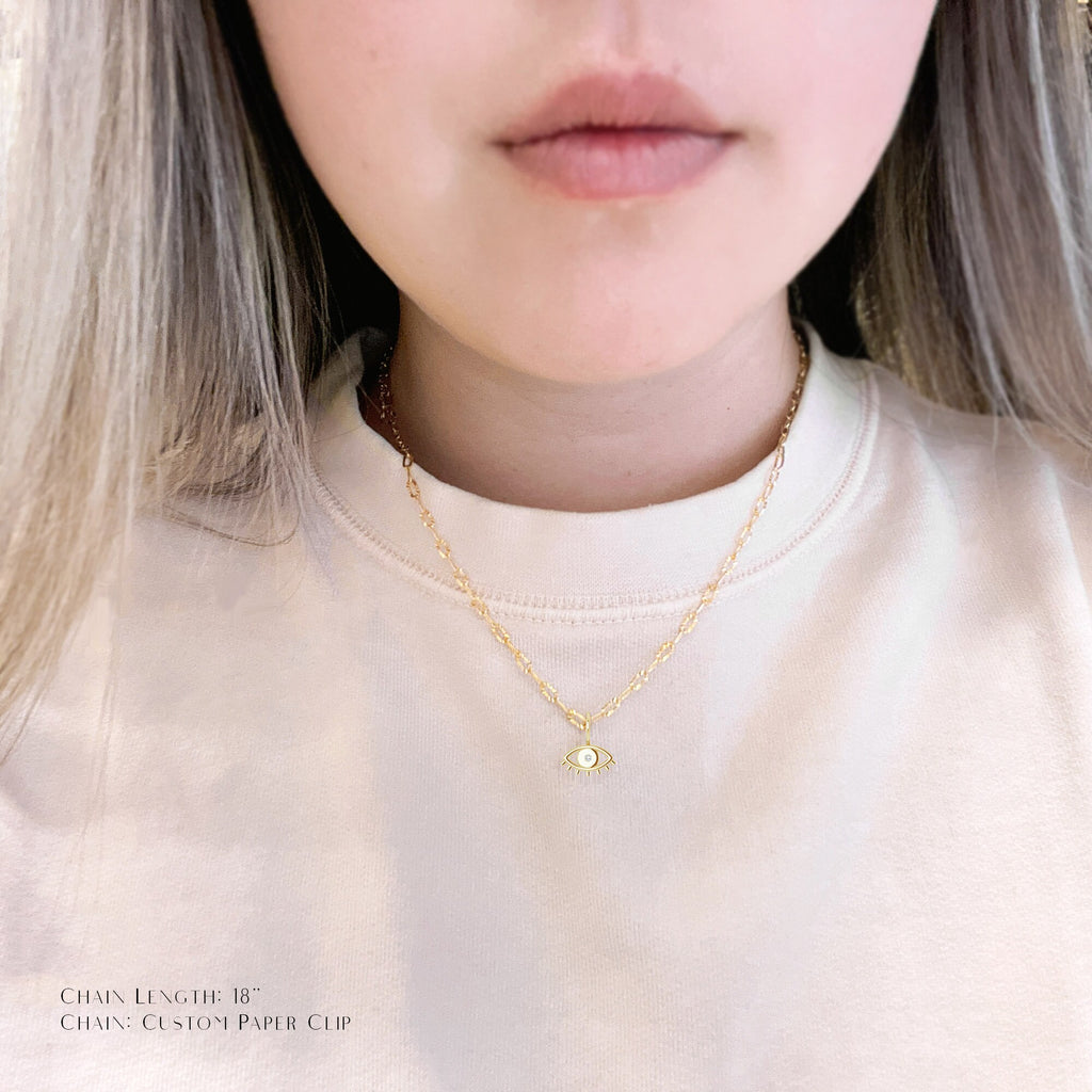 Gemstone Eye Charm